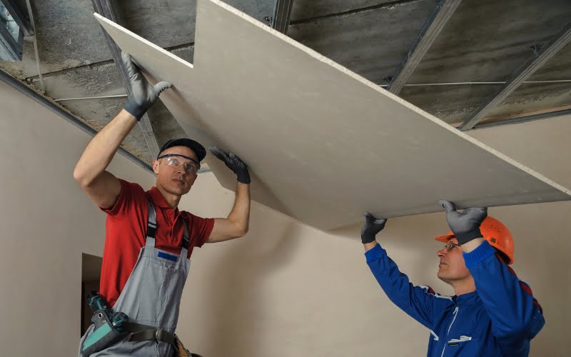 Faux plafond en placo