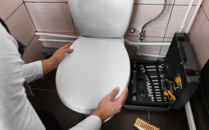 installation abattant wc