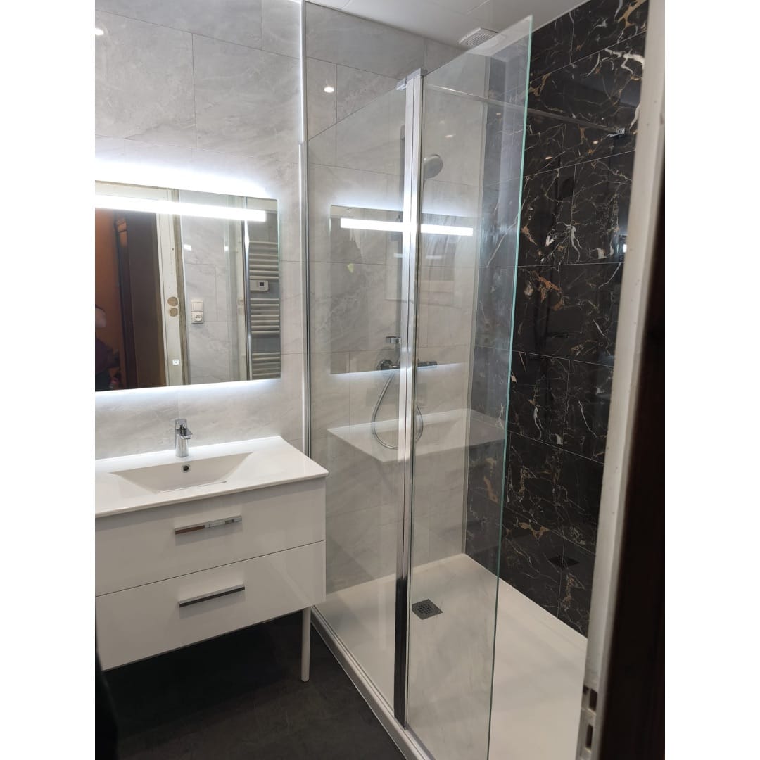Après - création douche italienne moderne - Gironde