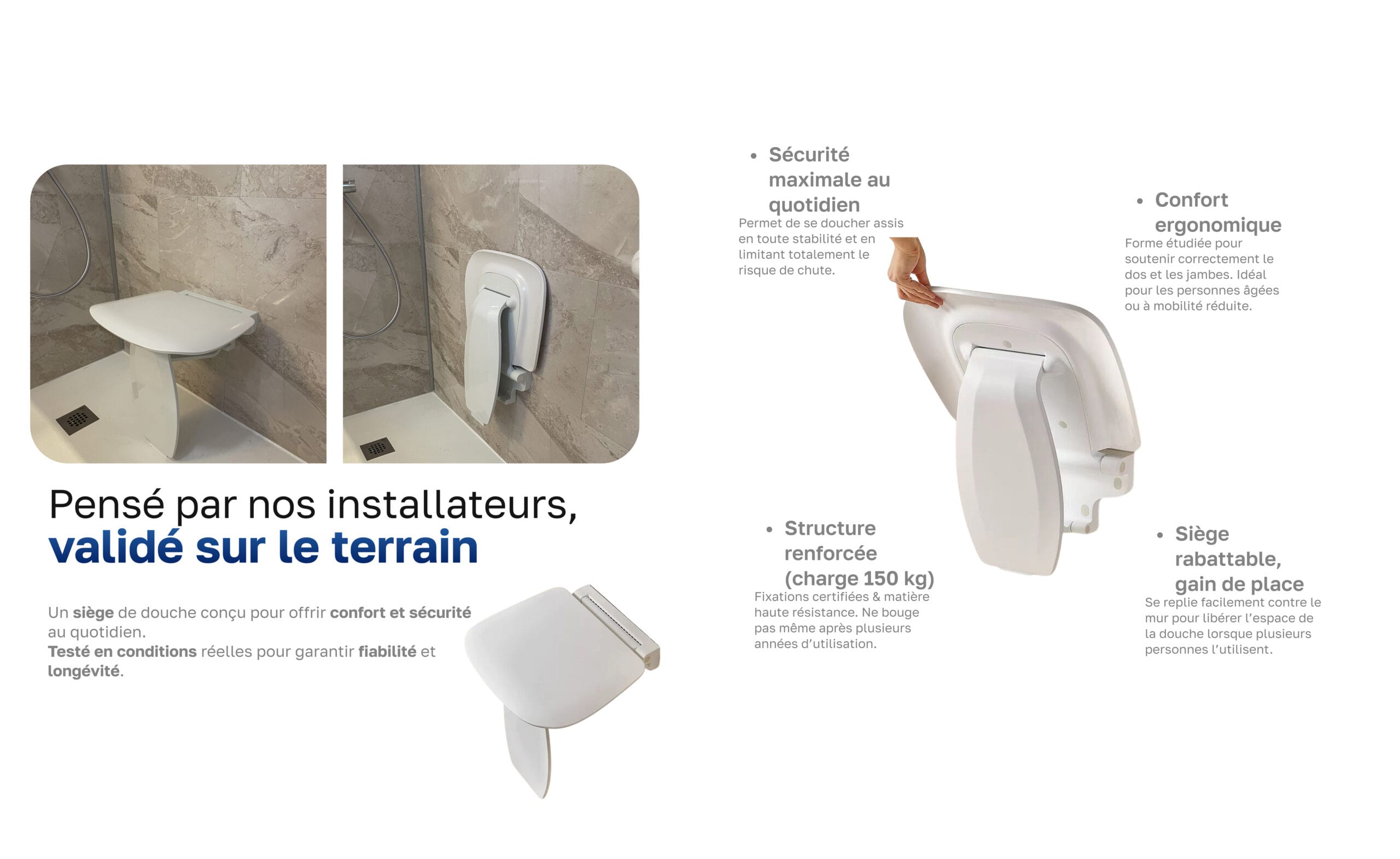 Siège de douche EcoShower